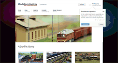 Desktop Screenshot of galeria.model-shop.sk