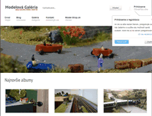 Tablet Screenshot of galeria.model-shop.sk